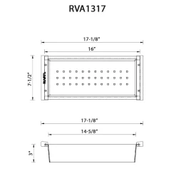 Ruvati Sink Colander for Gunmetal LedgeFit Workstation Sinks