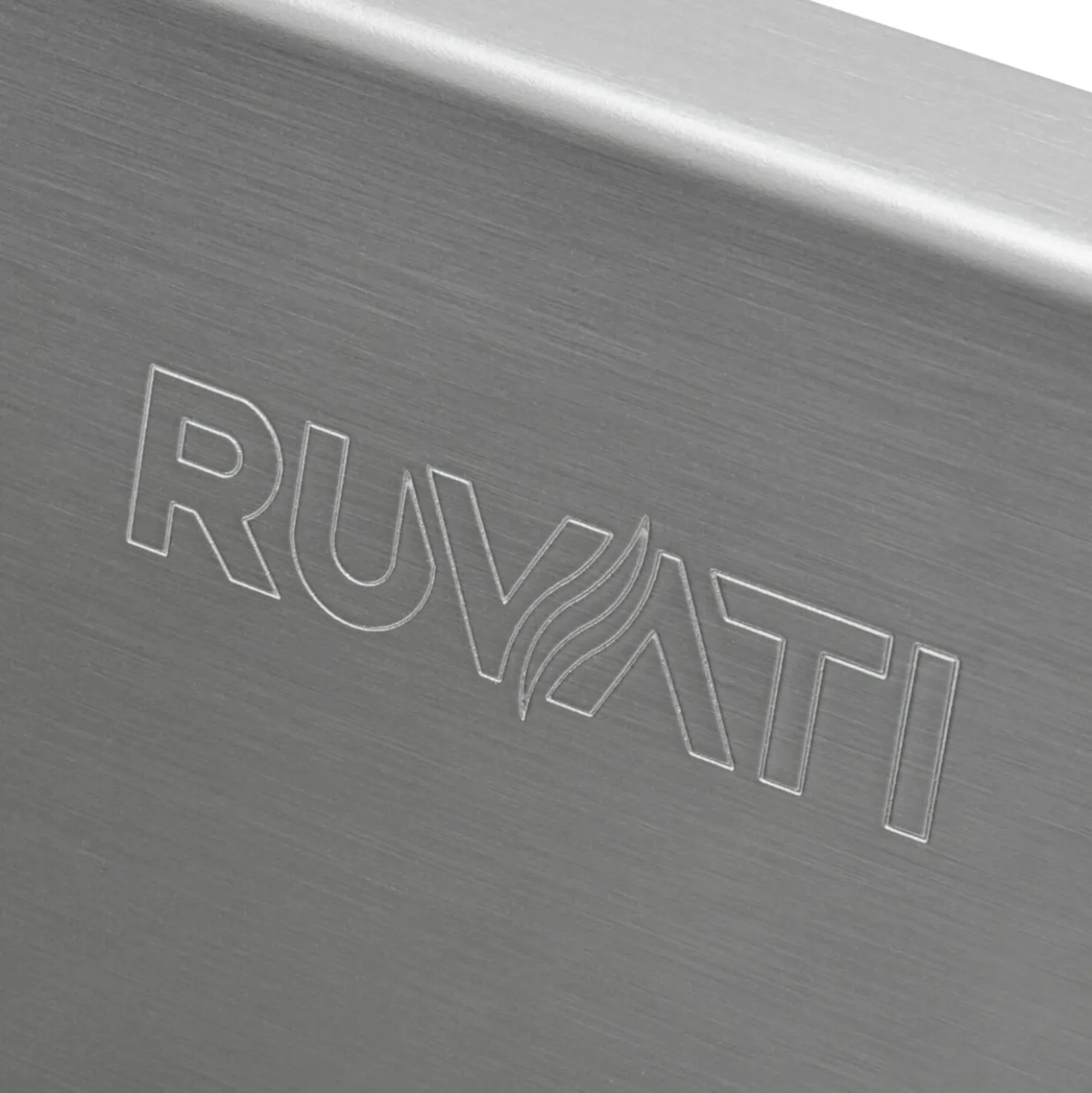 Ruvati 36" Slope Bottom Offset Drain Undermount 16 Gauge Stainless Kitchen Sink