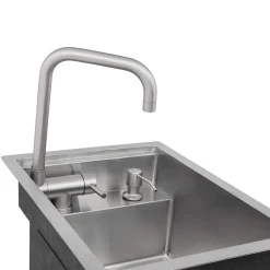 Ruvati 15" Stainless Steel RV Sink With Concealed Faucet and Soap Dispenser