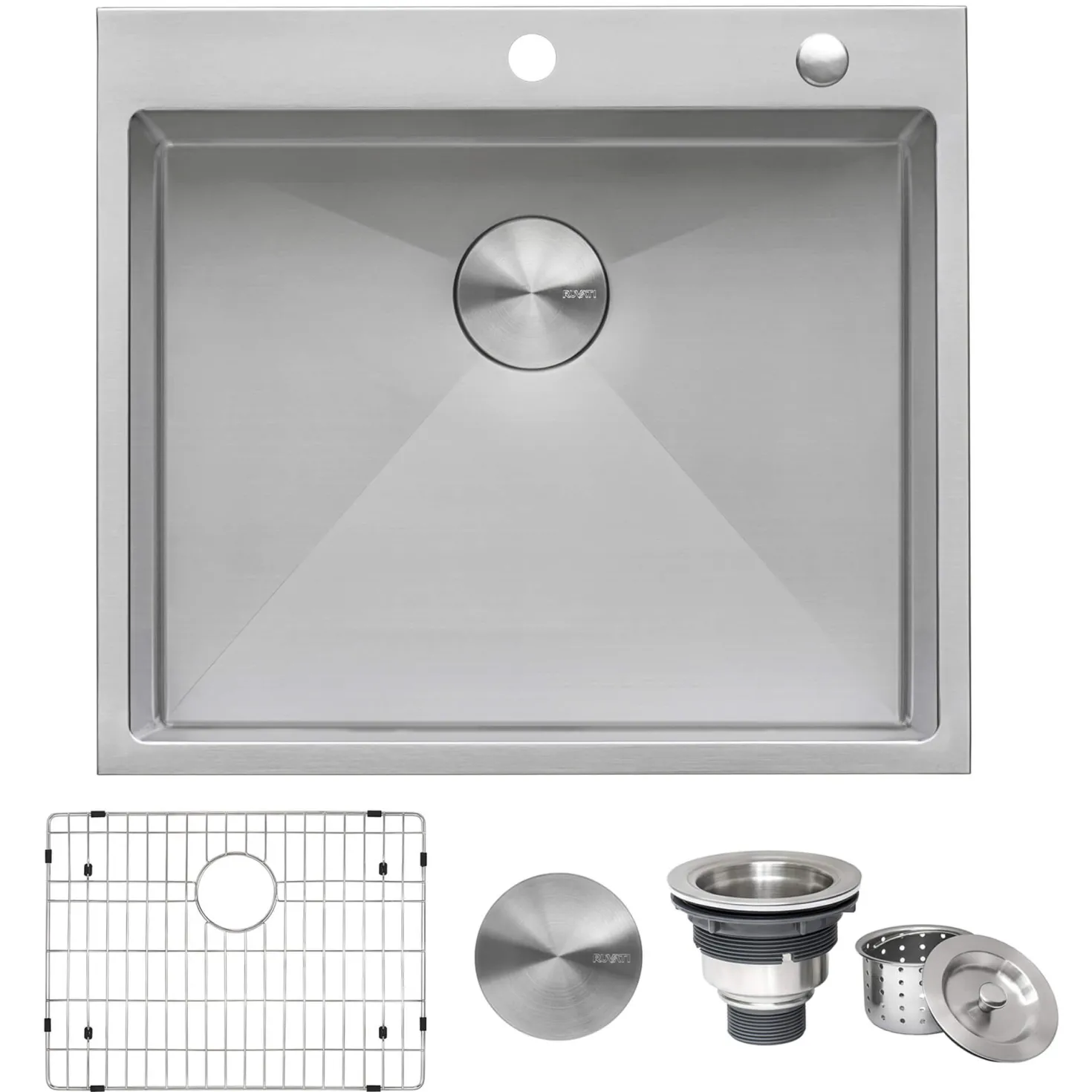 Ruvati 21" Topmount 16 Gauge Stainless Steel Kitchen Sink