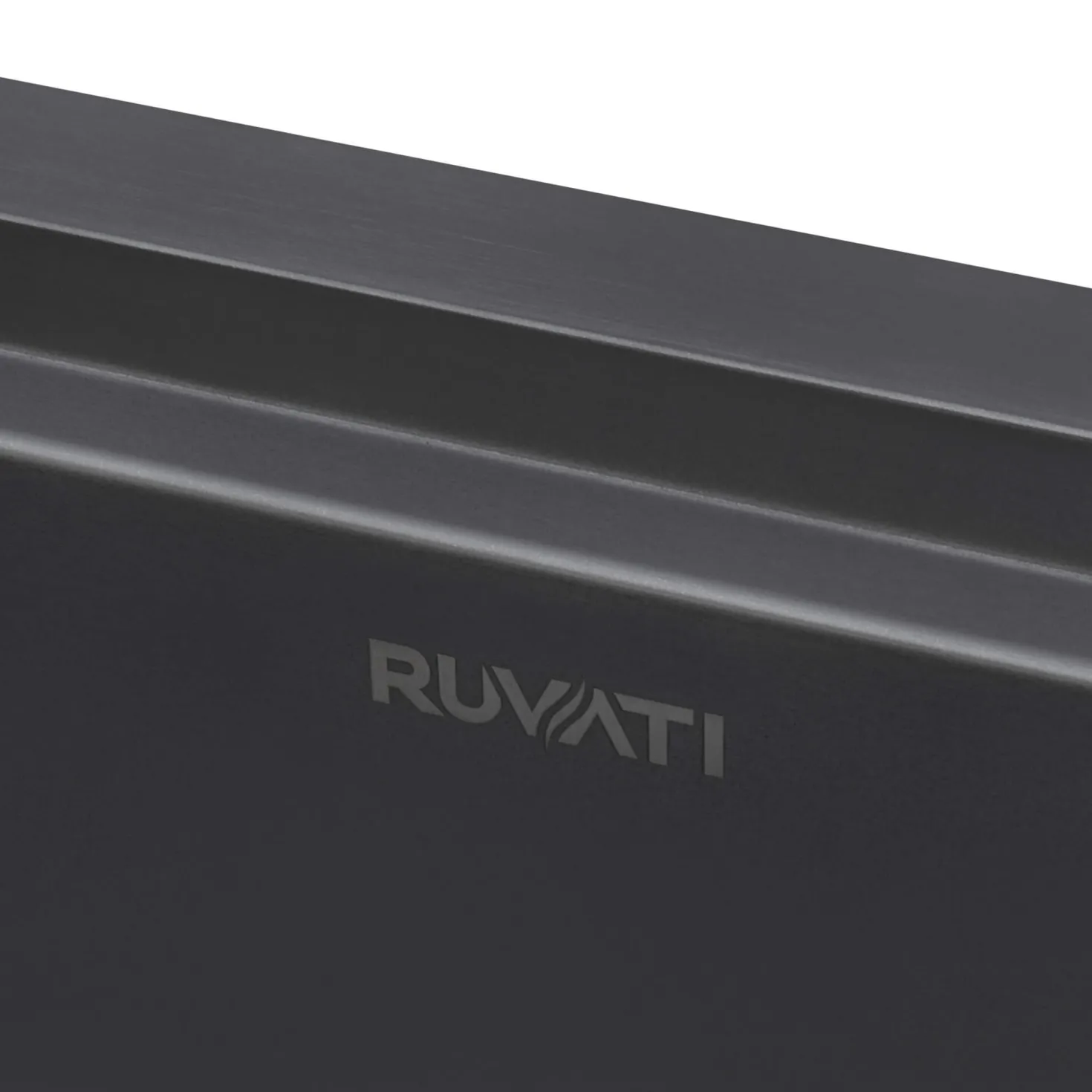 Ruvati 15" Topmount Gunmetal Stainless Steel Workstation Bar Sink