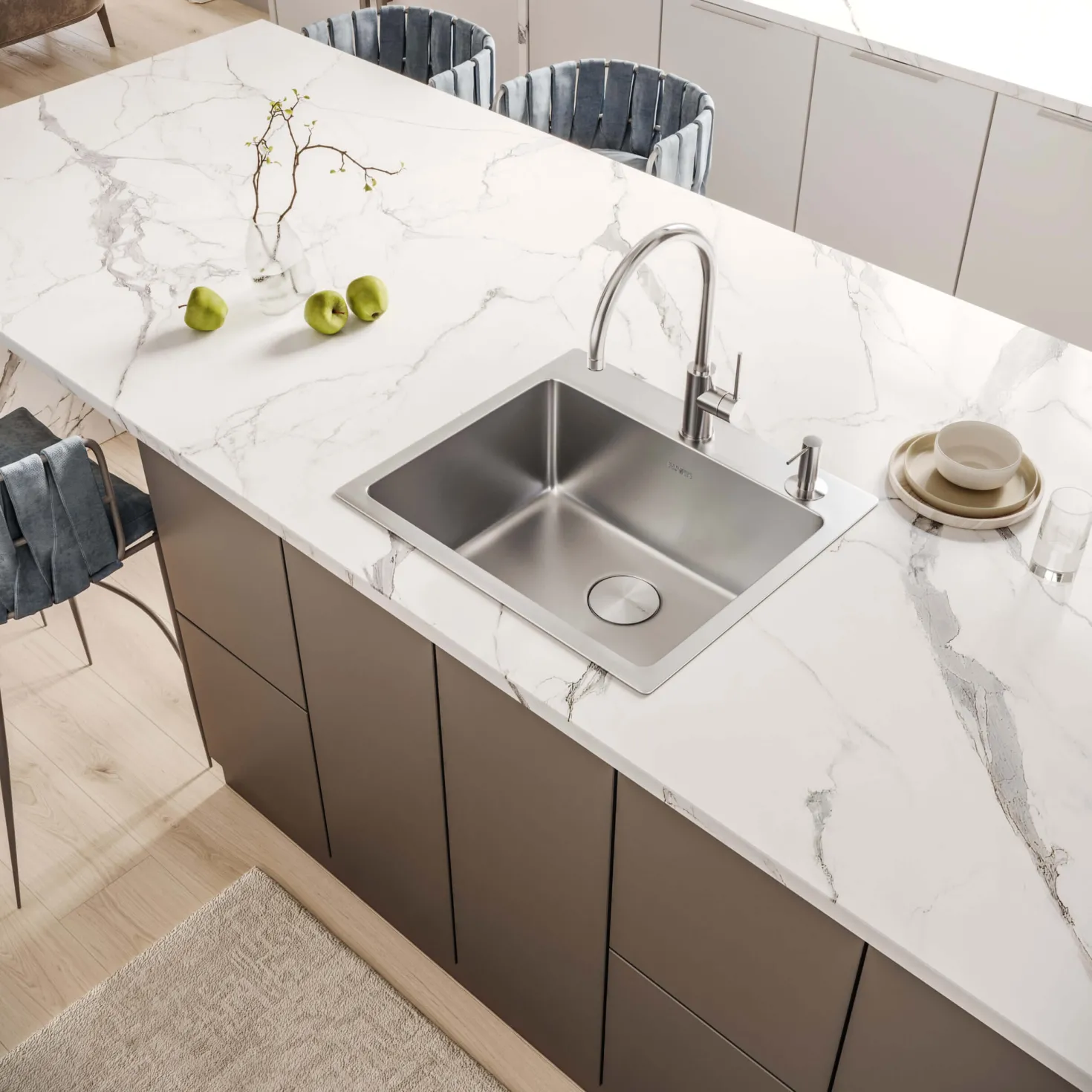 Ruvati 21" Topmount Stainless Bar Prep Kitchen Sink