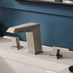 Ruvati Tropea Modern Widespread Bathroom Faucet in Brushed Nickel