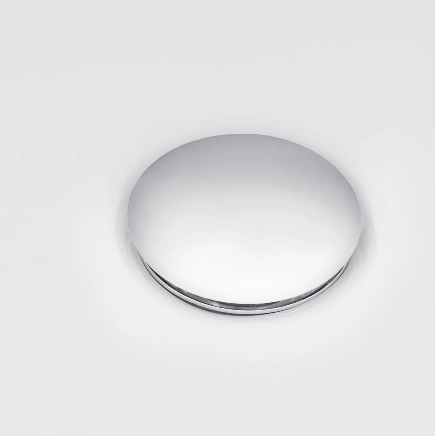 Ruvati Umbrella Style Push Pop-up Drain for Bathroom Sinks without Overflow in Chrome Finish