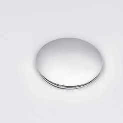 Ruvati Umbrella Style Push Pop-up Drain for Bathroom Sinks without Overflow in Chrome Finish
