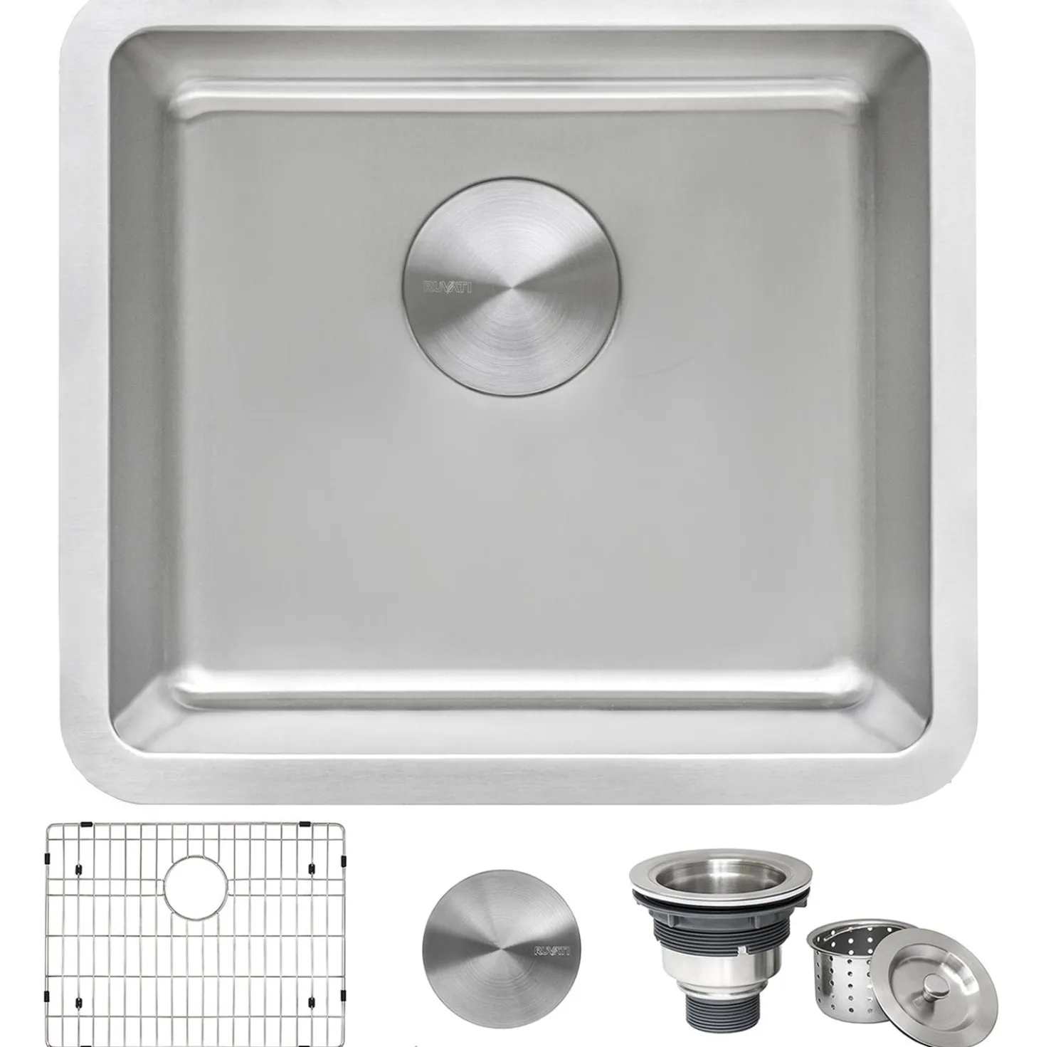 Ruvati 18" Undermount Bar Prep 16 Gauge Stainless Steel Kitchen Sink