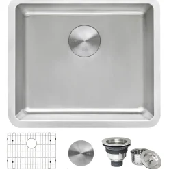 Ruvati 20" Undermount Bar Prep 16 Gauge Stainless Steel Kitchen Sink