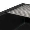 Ruvati 33" Undermount Composite Workstation Sink in Black