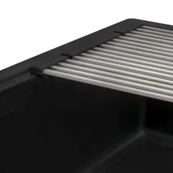 Ruvati 33" Undermount Composite Workstation Sink in Black