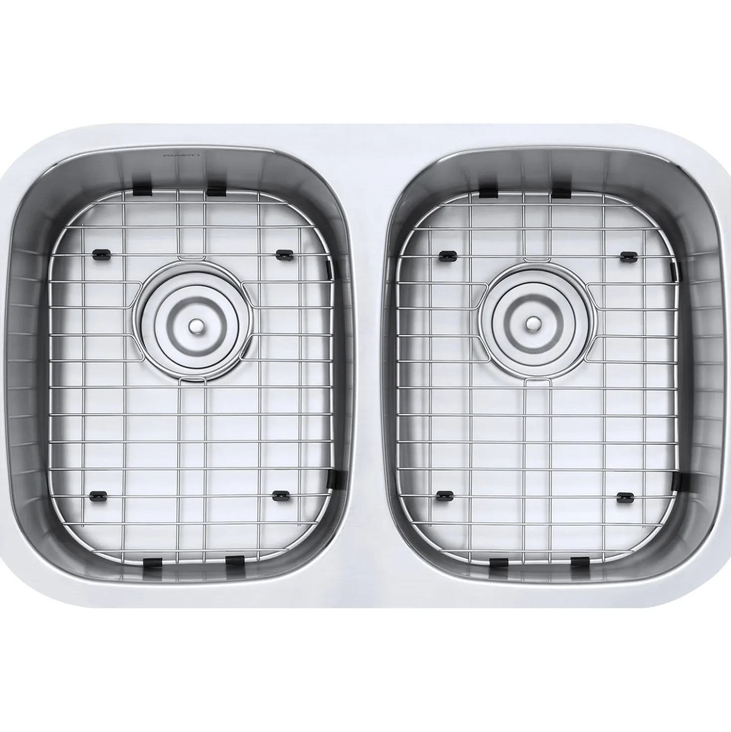 Ruvati 29" Undermount 50/50 Double Bowl 16 Gauge Stainless Steel Kitchen Sink