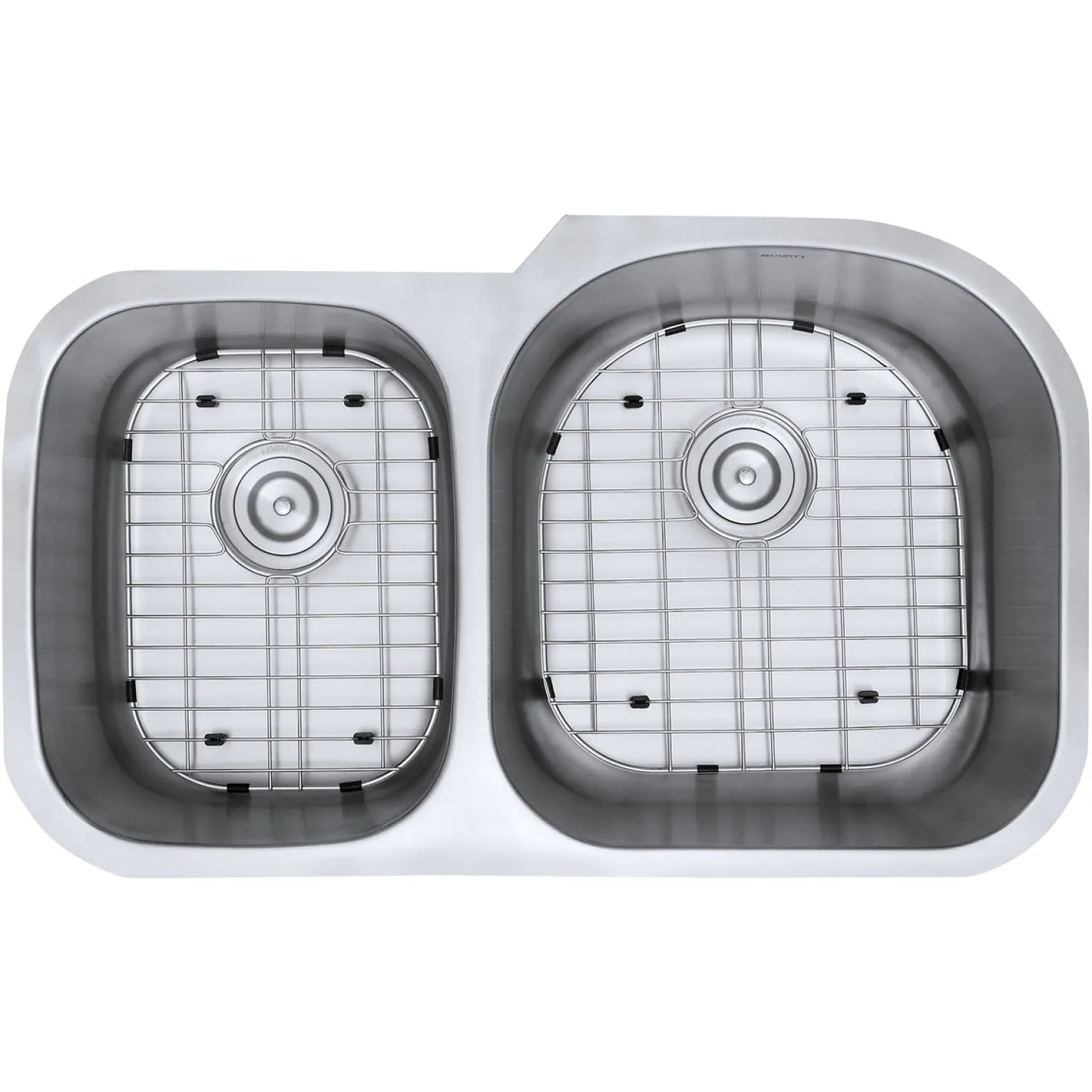 Ruvati 34" Undermount Double Bowl 16 Gauge Stainless Steel Kitchen Sink