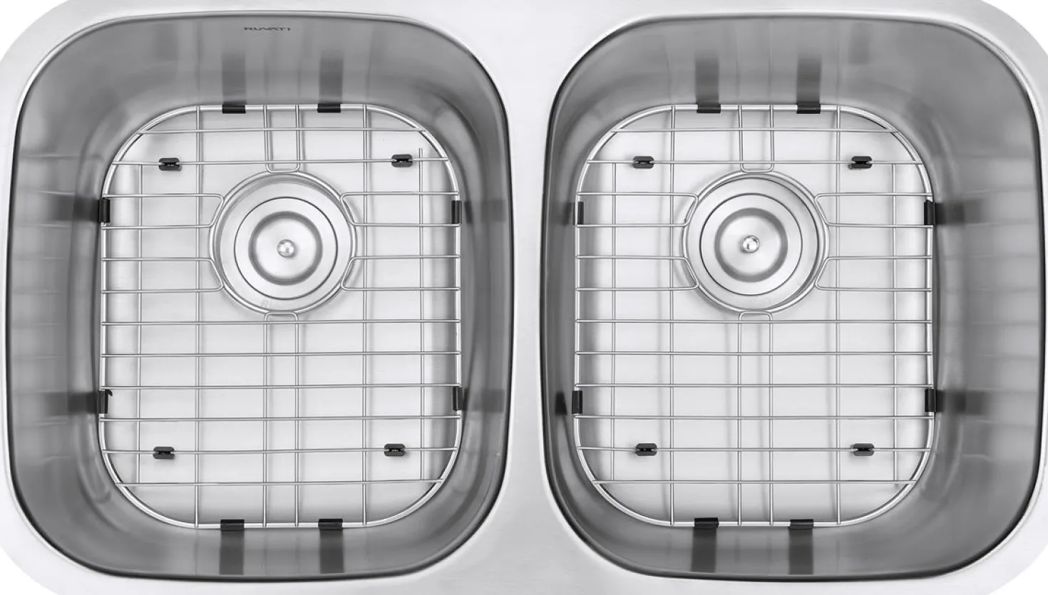Ruvati 32" Undermount 50/50 Double Bowl 16 Gauge Stainless Steel Kitchen Sink