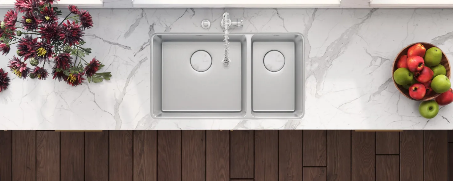 Ruvati 32" Undermount 70/30 Double Bowl 16 Gauge Stainless Steel Kitchen Sink