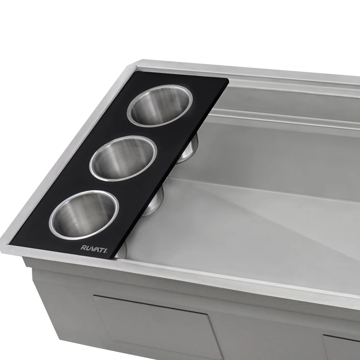 Ruvati 33" Undermount Dual-Tier Workstation Kitchen Sink