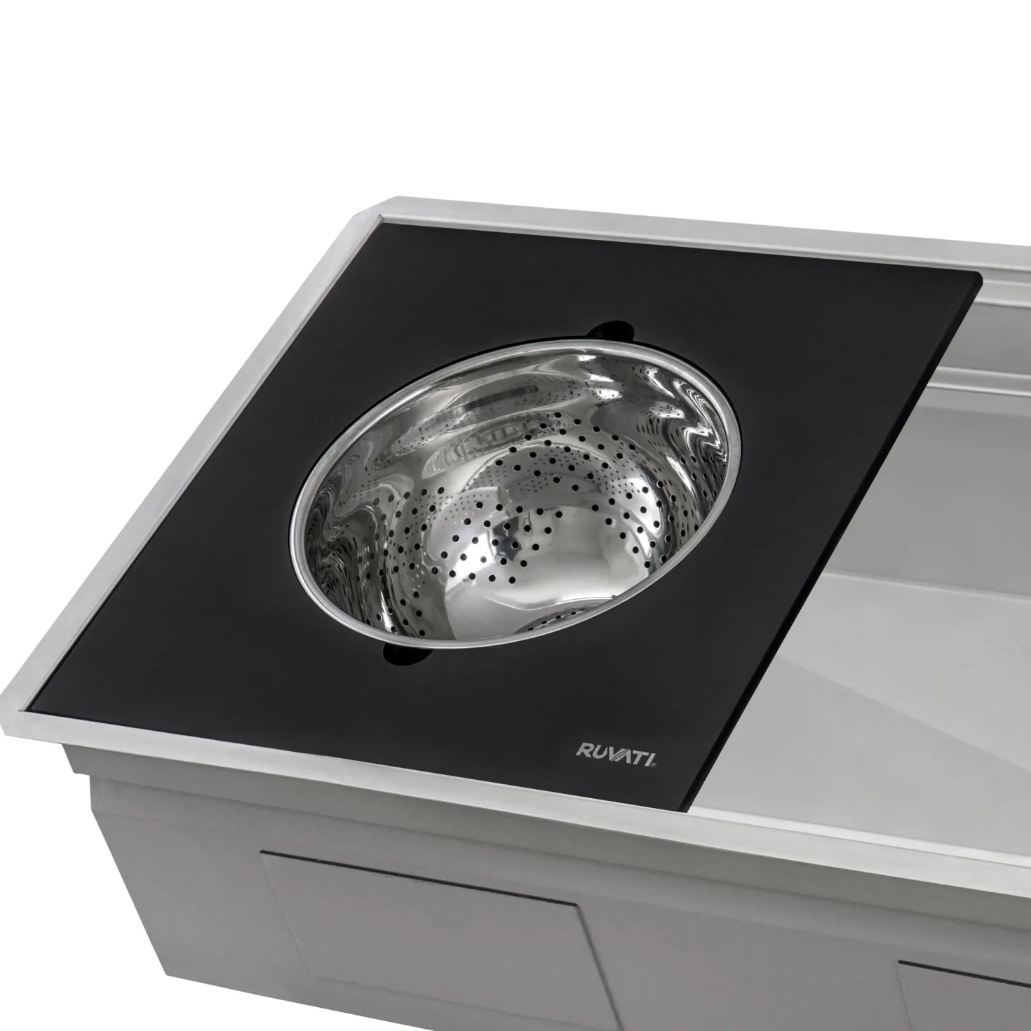 Ruvati 33" Undermount Dual-Tier Workstation Kitchen Sink