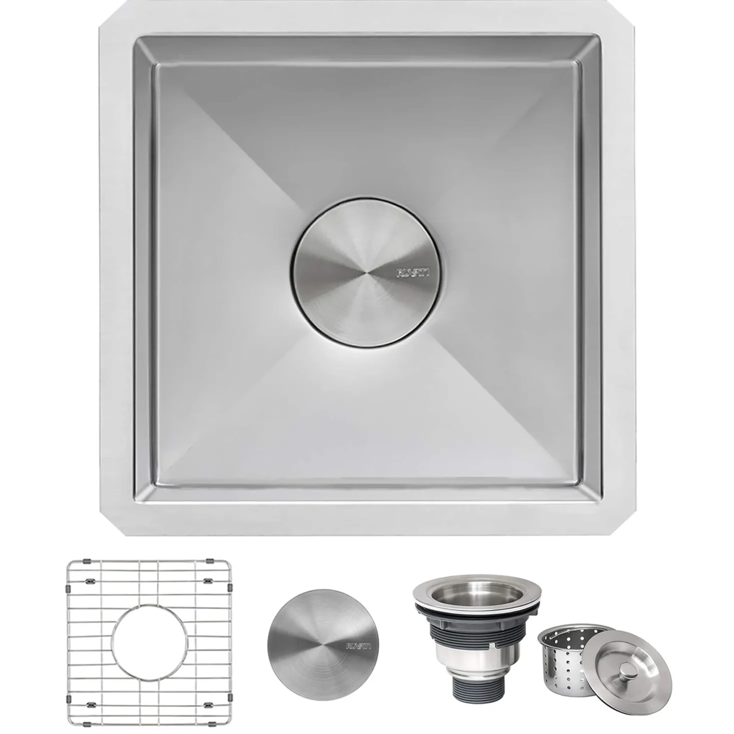 Ruvati 15" Undermount 16 Gauge Bar Prep Sink