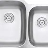 Ruvati 32" Undermount 16 Gauge Double Bowl Stainless Steel Kitchen Sink