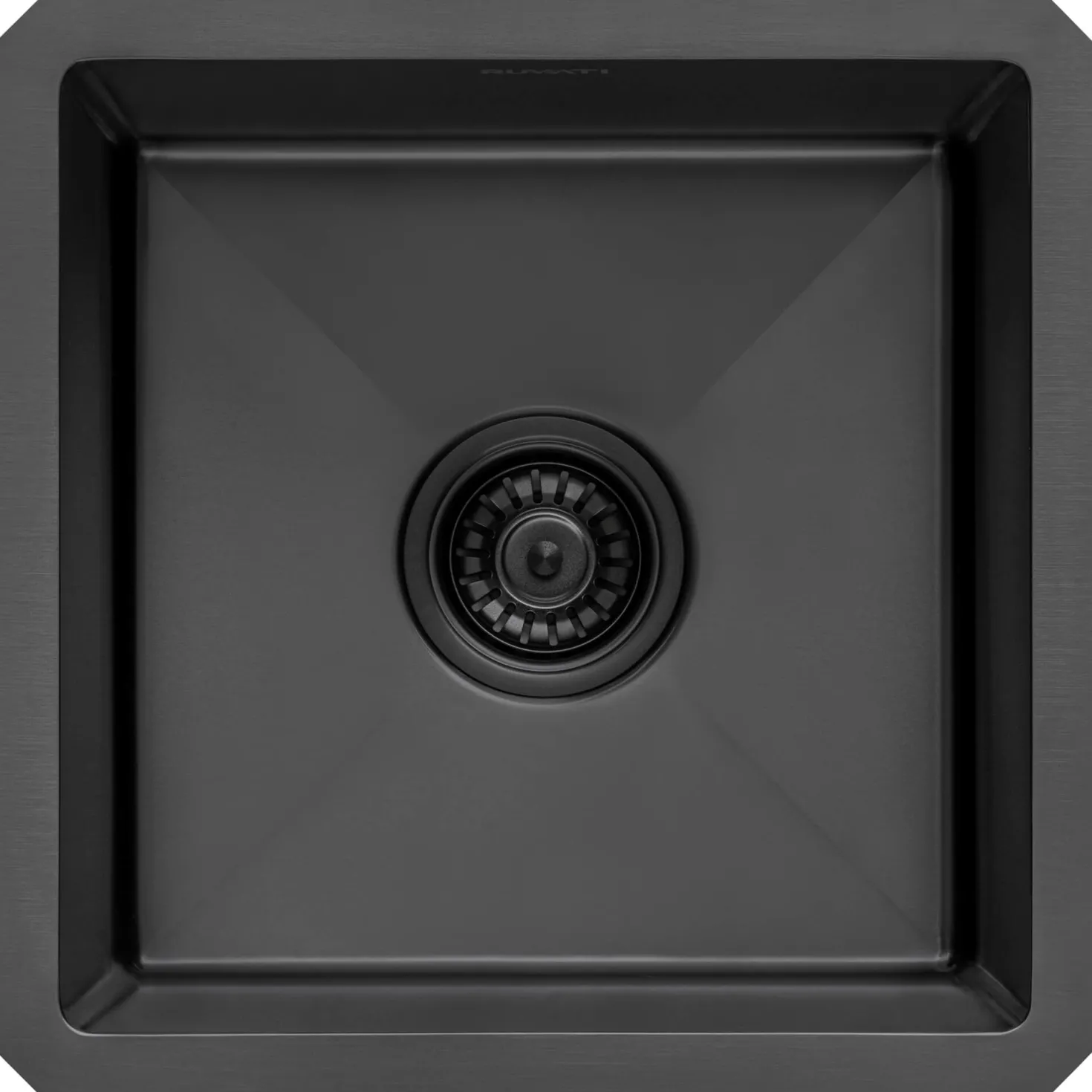 Ruvati 15" Undermount 16 Gauge Gunmetal Bar Prep Sink