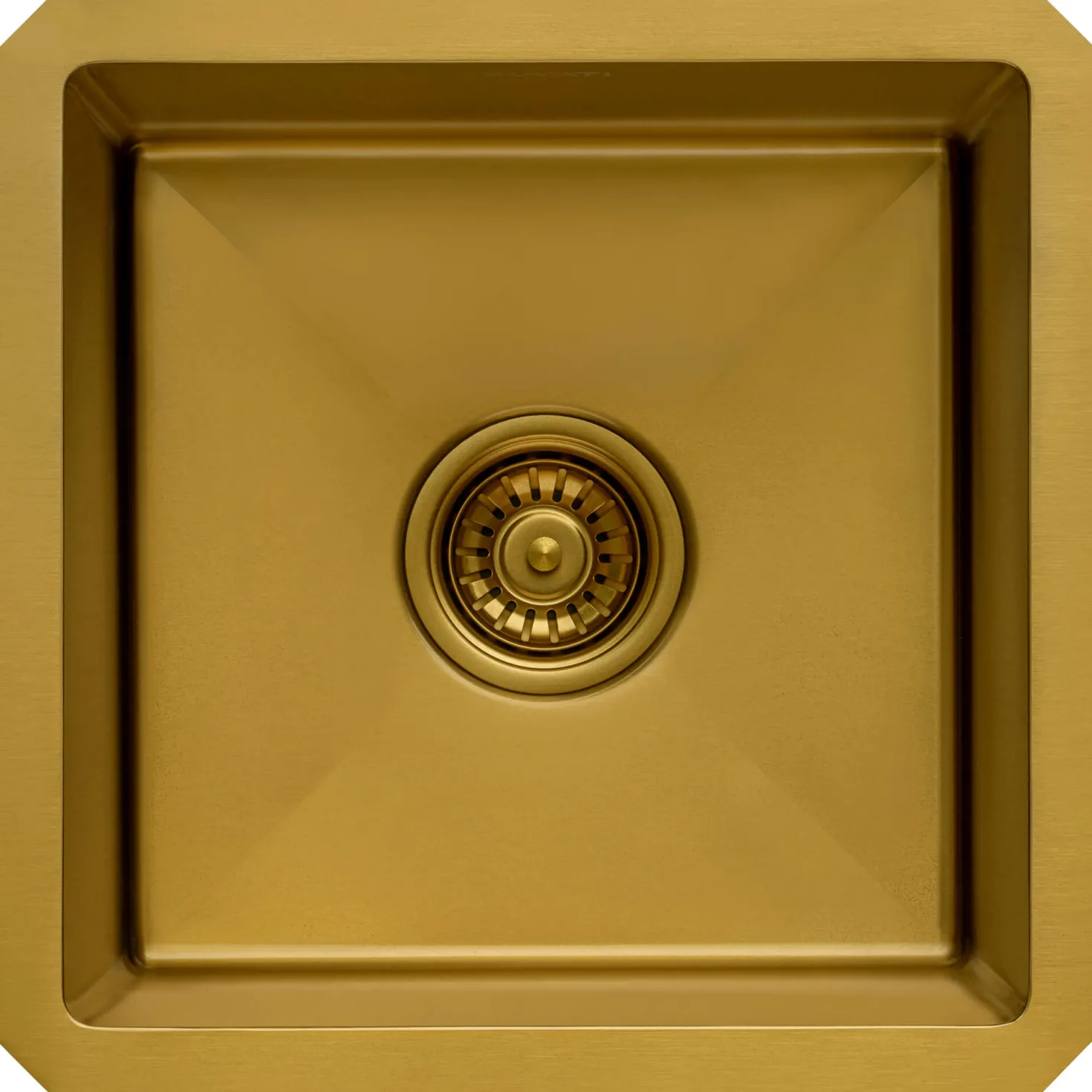Ruvati 15" Undermount 16 Gauge Matte Gold Bar Prep Sink