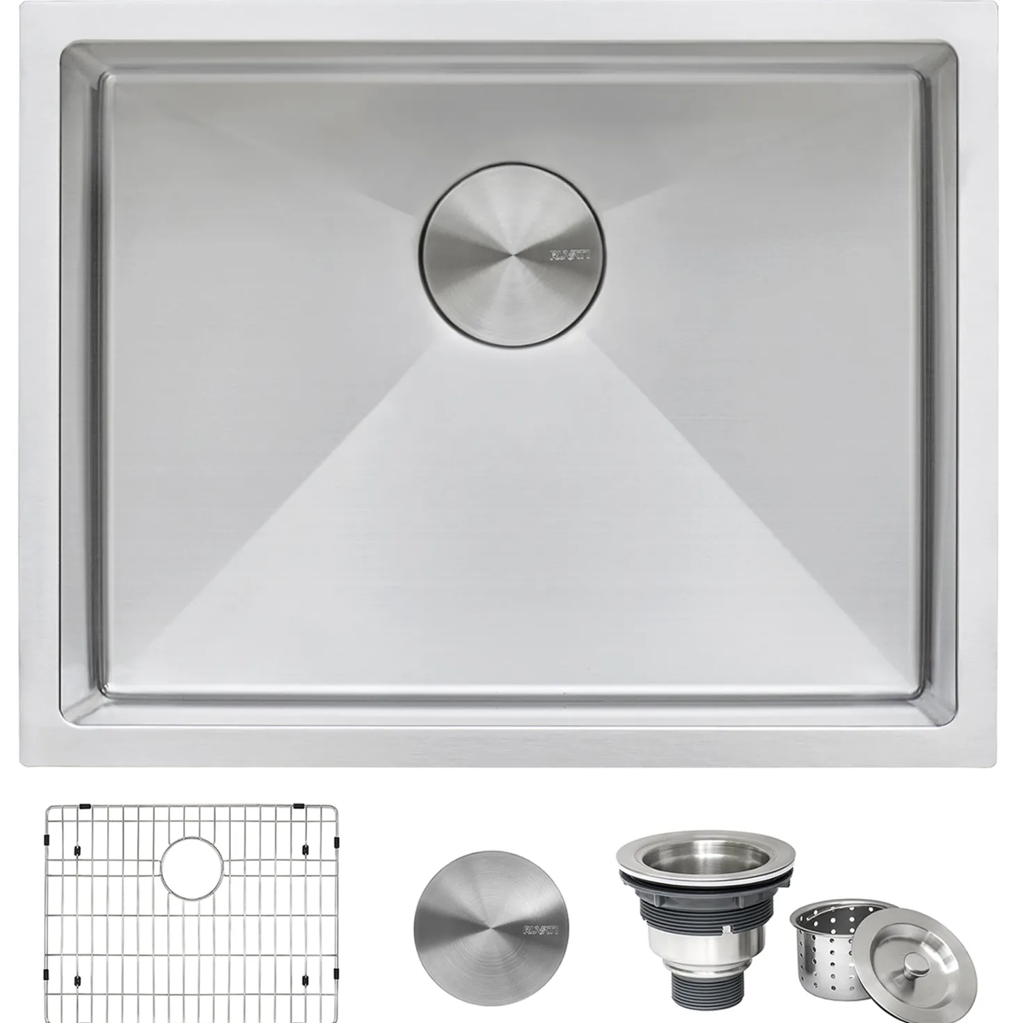 Ruvati 23" Undermount 16 Gauge Single Bowl Kitchen Sink