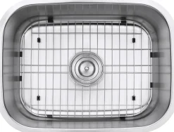 Ruvati 24" Undermount 16 Gauge Stainless Steel Single Bowl Kitchen Sink
