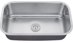 Ruvati 32" Undermount 16 Gauge Stainless Steel Single Bowl Kitchen Sink