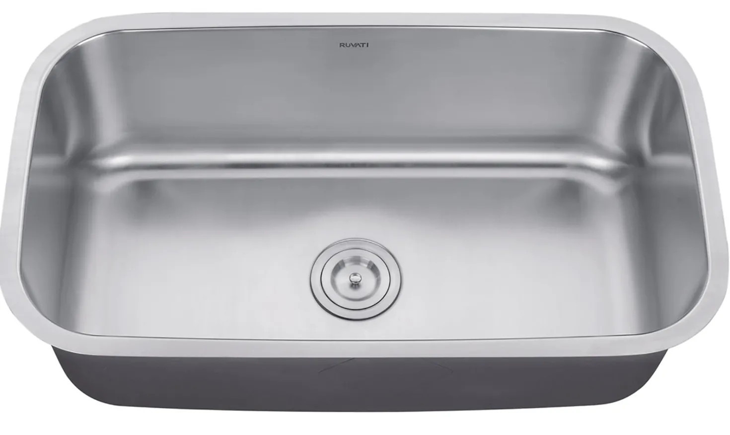 Ruvati 32" Undermount 16 Gauge Stainless Steel Single Bowl Kitchen Sink