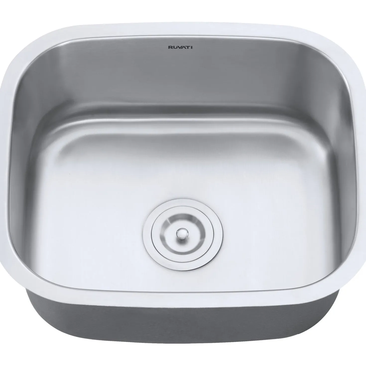 Ruvati 21" Undermount 16 Gauge Stainless Steel Single Bowl Kitchen Sink
