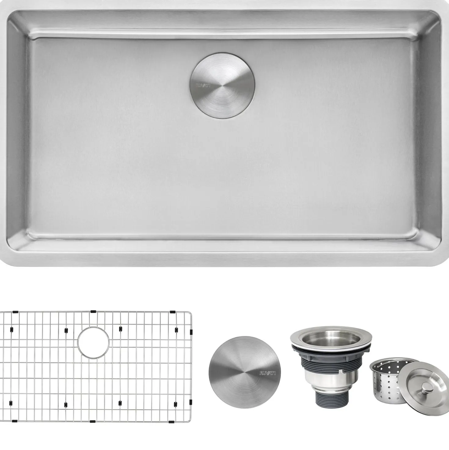 Ruvati 31" Undermount 16 Gauge Stainless Steel Kitchen Sink