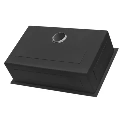 Ruvati 27" Undermount Gunmetal 16 Gauge Stainless Steel Kitchen Sink