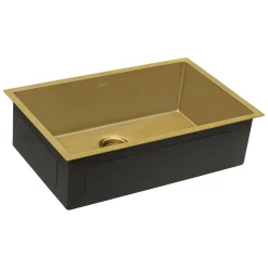 Ruvati 27" Undermount Matte Gold 16 Gauge Stainless Steel Kitchen Sink