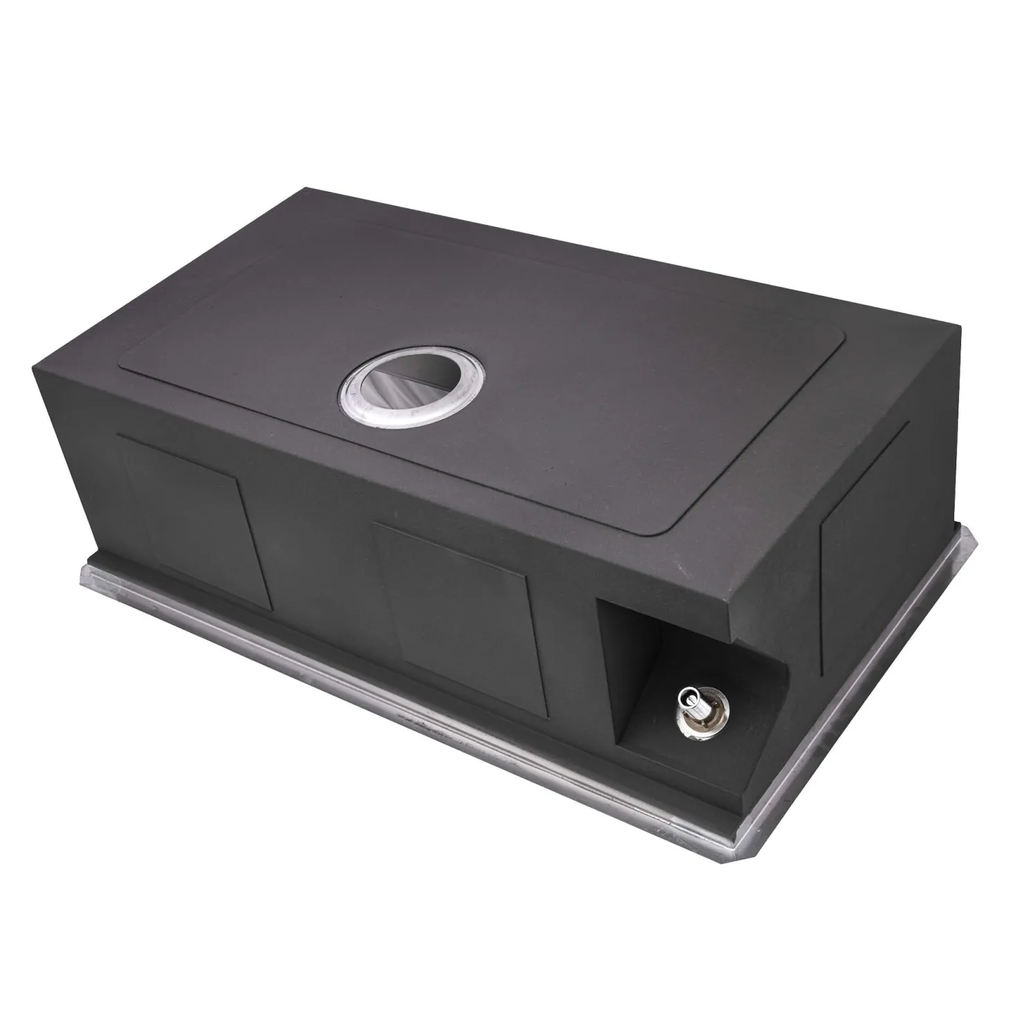 Ruvati 32" Undermount Workstation Kitchen Sink with Glass Rinser