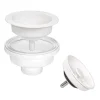 Ruvati 23" White Granite Composite Undermount Single Bowl Kitchen Sink