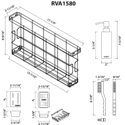 Ruvati Workstation Sink Organizer