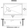Ruvati 30" Workstation Slope Bottom Offset Drain Undermount 16 Gauge Kitchen Sink