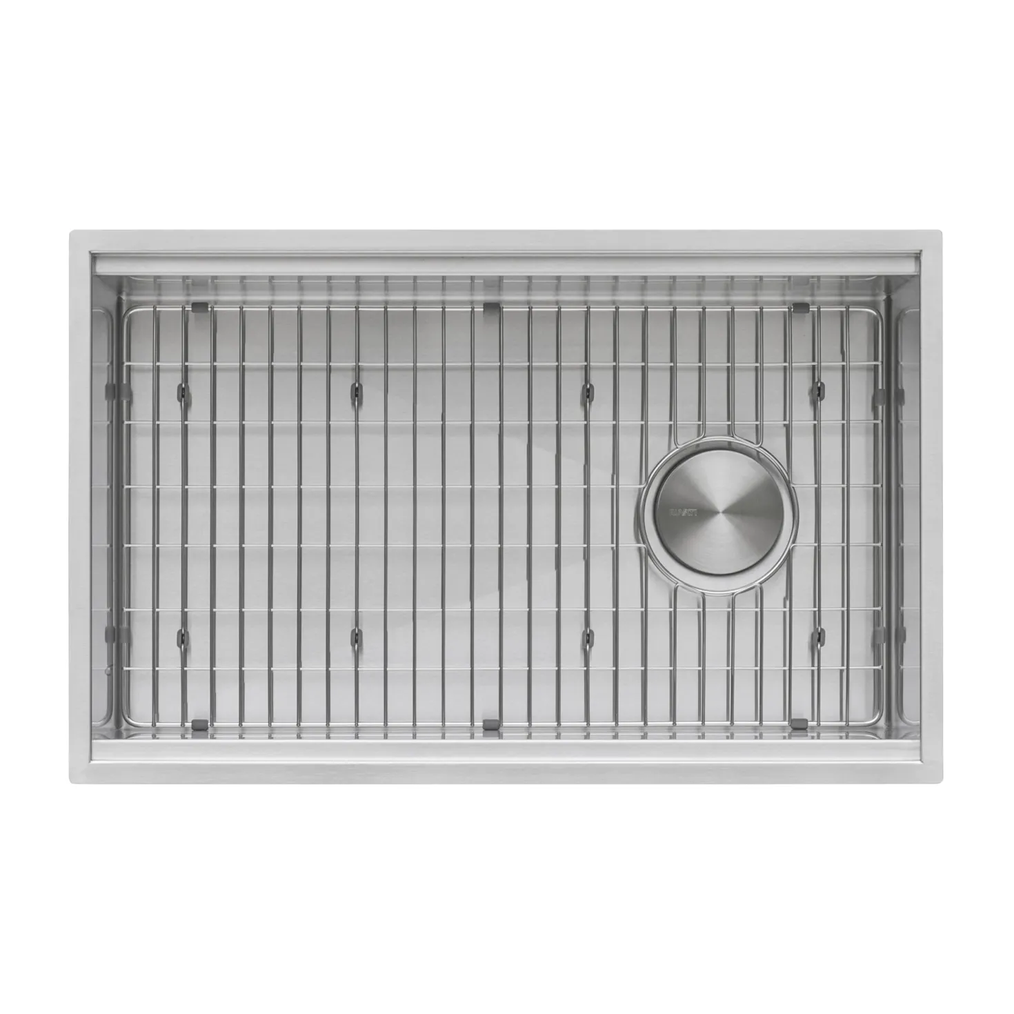 Ruvati 33" Workstation Slope Bottom Offset Drain Undermount 16 Gauge Kitchen Sink