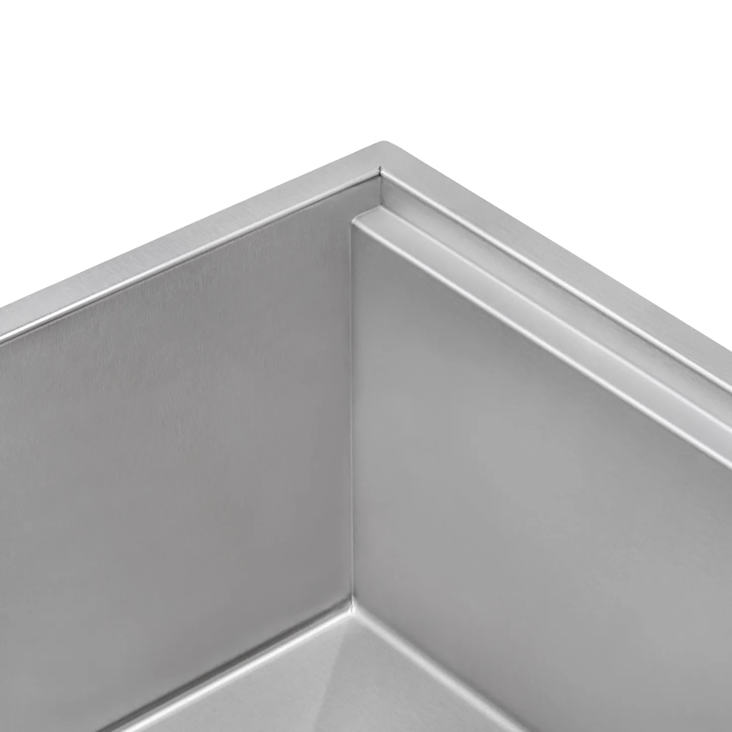 Ruvati 33" Workstation Slope Bottom Offset Drain Undermount 16 Gauge Kitchen Sink