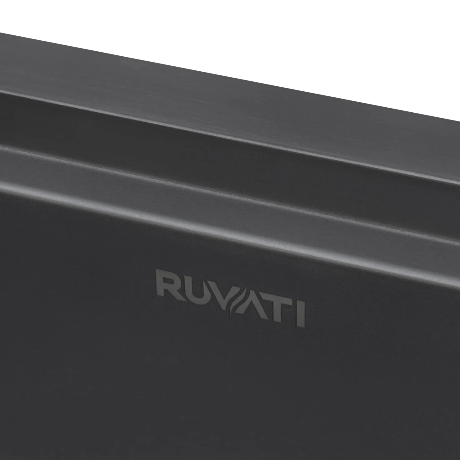 Ruvati 30" Workstation Undermount Gunmetal 16 Gauge Stainless Steel Kitchen Sink