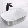 Ruvati 20" x 16" Bathroom Vessel Sink | White with Silver