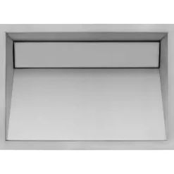Ruvati 20 x 14" Brushed Stainless Steel Undermount Ramp Bathroom Sink