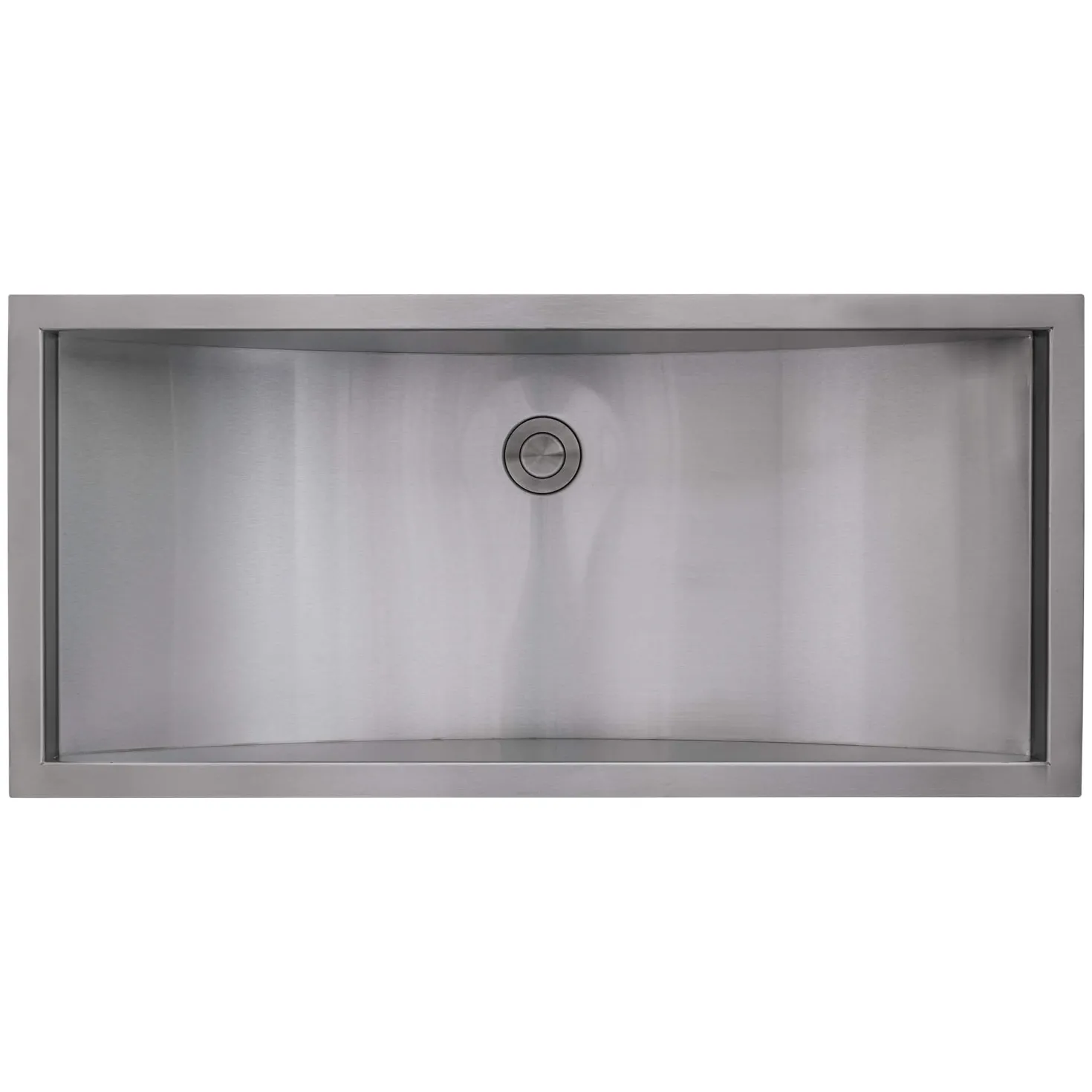 Ruvati 30 x 14" Brushed Stainless Steel Undermount Rectangular Bathroom Sink