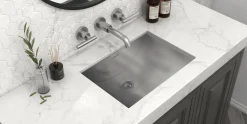 Ruvati 30 x 14" Brushed Stainless Steel Undermount Rectangular Bathroom Sink