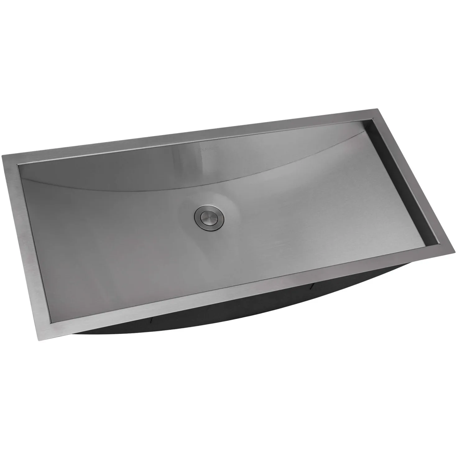 Ruvati 30 x 14" Brushed Stainless Steel Undermount Rectangular Bathroom Sink