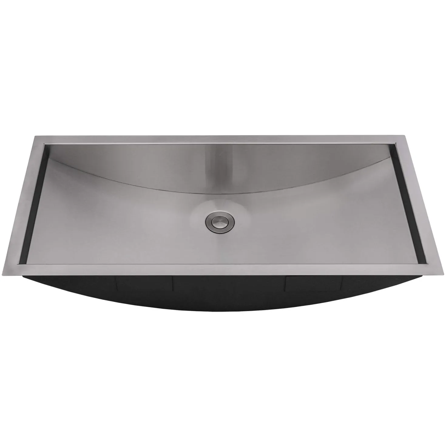 Ruvati 30 x 14" Brushed Stainless Steel Undermount Rectangular Bathroom Sink