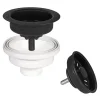 Ruvati 33 x 22" epiGranite Drop-in Topmount Granite Composite Double Bowl Low Divide Kitchen Sink