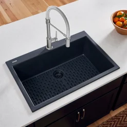 Ruvati 33 x 22" epiGranite Dual-Mount Granite Composite Single Bowl Kitchen Sink