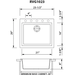 Ruvati 23 x 20