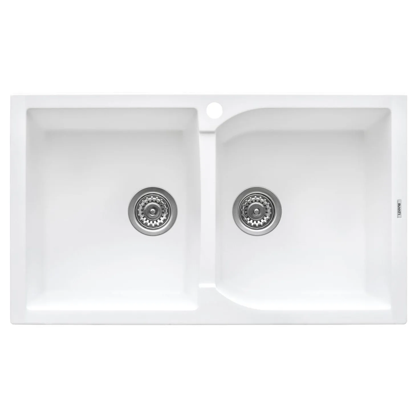 Ruvati 34 x 20" epiGranite Dual-Mount Granite Composite Double Bowl Kitchen Sink