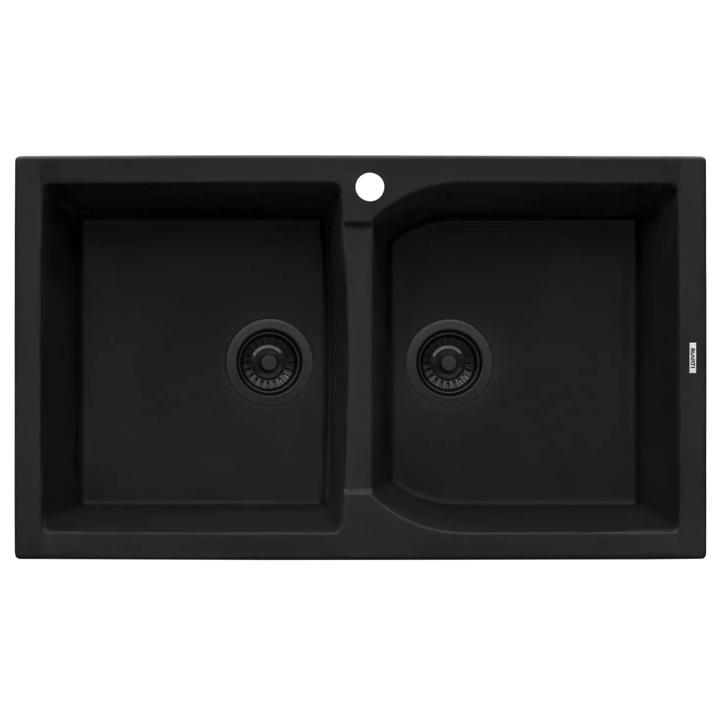 Ruvati 34 x 20" epiGranite Dual-Mount Granite Composite Double Bowl Kitchen Sink