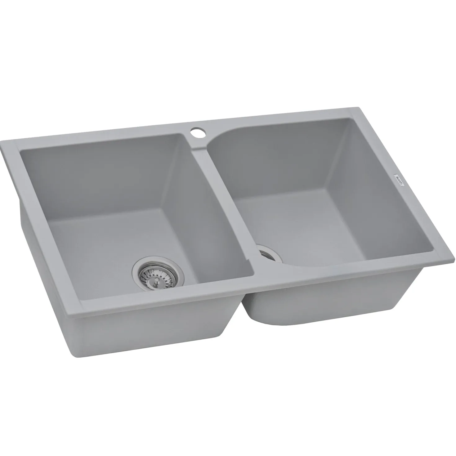 Ruvati 34 x 20" epiGranite Dual-Mount Granite Composite Double Bowl Kitchen Sink